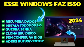 O Windows HACKER que A MICROSOFT ESCONDEU DE VOCÊ! BAIXE AGORA A NOVA VERSÃO 2024!