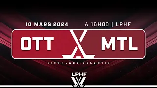 LPHF : Ottawa c. Montréal - Hockey féminin (PWHL)