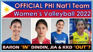 OFFICIAL Line-up Philippine Women's National Team | SEA Games 2022