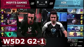 Misfits vs H2K Gaming | Game 1 S7 EU LCS Summer 2017 Week 5 Day 2 | MSF vs H2K G1 W5D2