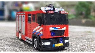 LEGO MAN TGM (Dutch) fire truck (arduino controlled) (full RC)