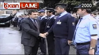 Kryeministri Meta pergezon policet e Elbasanit - (7 Tetor 2000)