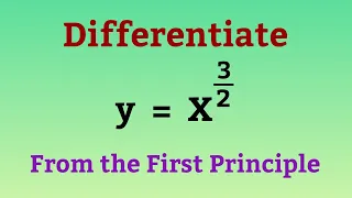 Differentiation From the First Principle | Fractional Exponent