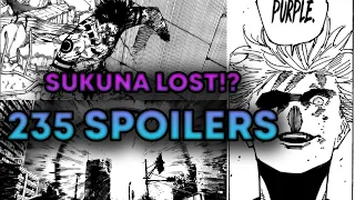 SUKUNA JUST LOST !? - Jujutsu Kaisen Chapter 235 Spoilers