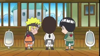naruto and rock lee was disappointed by neji's tiny little white.....