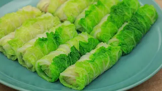 Healthy Cabbage Roll Recipe | Making Chinese cabbage roll recipe | V Taste