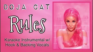 Doja Cat - Rules - Karaoke Instrumental w/ Hook & Backing Vocals!