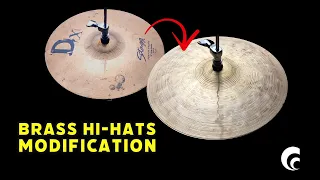 Brass Hi-Hats Modification by Dave of Collingwood Cymbals.