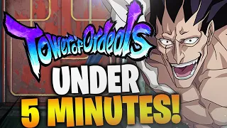 BEATING TOWER OF ORDEALS SENKAIMON IN UNDER 5 MINUTES?! Bleach: Brave Souls!