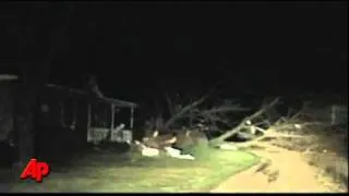 Raw Video: Storm Strikes Iowa Turkey Farm