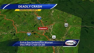 Police say Sanbornton woman dies in I-93 crash