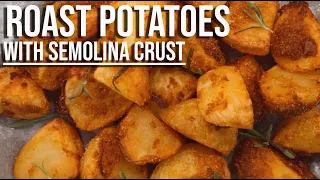 Crispy Semolina Roast Potatoes in Air Fryer