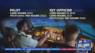Airline wants to cut hours required for pilots | On Balance with Leland Vittert