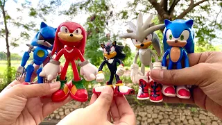 Sonic the hedgehog battle vs knuckles tails shadow amy rouge eggman silver super jet mario luigi