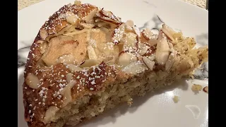 Almond Pear Cake...No flour, No sugar. So delicious that everyone always wants extra piece!!!