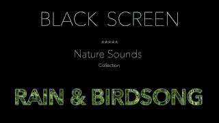 Nature Sounds-Rain & Forest Birdsong Dark/Black Screen-Relaxing Calm Sleeping Sound-Johnnie Lawson