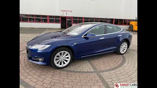 760549 TESLA MODEL S 100D SEDAN 525HP 12-18 185649KM BLUE LHD