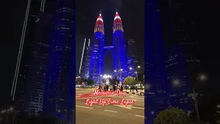 Malaysia Day Light Up Time Lapse #Negaraku #shorts