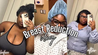 BREAST REDUCTION SUGERY VLOG | Recovery Day 1-7 & MUST HAVES for Surgery 😍🙌🏾