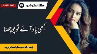 Kabhi Yaad Aye Tu Pochna | Heart Touching Poetry Urdu | Malik Studio | Urdu Poetry | Urdu Ghazal