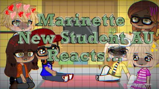 MLB New Student AU Reacts// MLB reacts to Marinette// Ladynoir, Identity Reveal