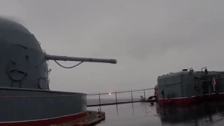 Пуск баллистической ракеты «Булава» с подводного крейсера «Юрий Долгорукий»