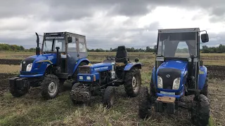 Зустрічайте три Донгфенга.Оранка на чорноземі в дощ!