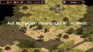 AoE: DE multiplayer Game commentary #1: 2v2 mediterranean