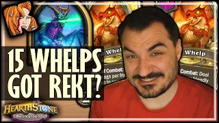 MY 15 RED WHELPS GOT REKT?! - Hearthstone Battlegrounds