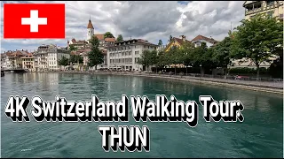 4K Switzerland Walking Tour: Thun