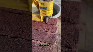 Amazing bricklayer tool 🧱 #asmr #tools #bricklaying #masonry #satisfying #construction #shorts