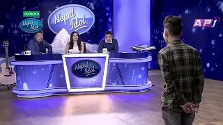 Audition of Buddha lama in nepal idol