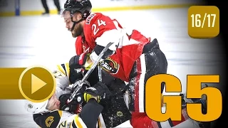 Boston Bruins vs Ottawa Senators. 2017 NHL Playoffs. Round 1. Game 5. April 21st, 2017. (HD)