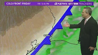 Warm and humid until Friday's cold front