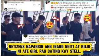 Netizens napansin ang ibang ngiti at kilig ni ate girl pag dating kay stell.