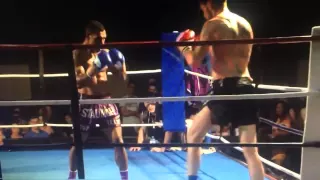 Super Knockout in Kick Boxing Match