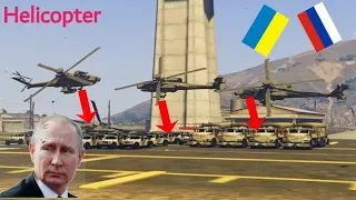 Ukrainian Helicopter Ka-52 Air Attack on Russian Military Base | Russia Vs Ukraine War | GTA5