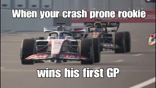 When your crash prone rookie wins his first GP | F1 Manager 22