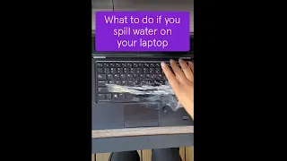Spilled water on your laptop? Here's what to do #shorts