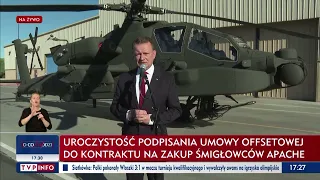 Offset na śmigłowce podpisany. Błaszczak: 96 Apache'ów trafi do polskiego wojska