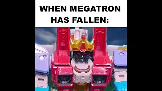 Starscream When Megatron has Fallen (Transformers Stop-motion Animation)