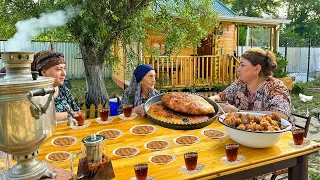 Traditional Azerbaijani Desserts | Preparation of Helva, Shekerbura and Walnut Baklava in Tandoor