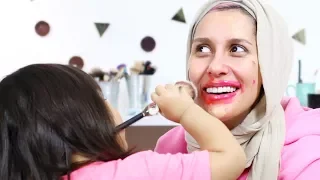 My 2 Year Old does my Makeup