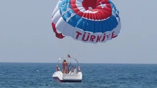 Полёт на парашюте за катером О_о Турция, Ozkaymak Incekum Hotel, Инжекум, Алания 👌