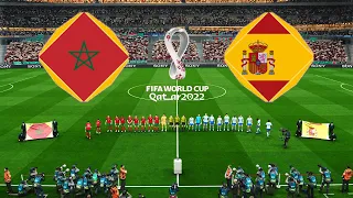 MOROCCO vs SPAIN • FIFA WORLD CUP QATAR 2022 - Round of 16 • eFootball PES 2021