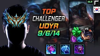 Udyr Top Build Hollow Radiance Grasp of the Undying - LOL KR Challenger Patch 14.11