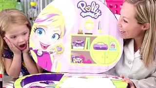 Polly Pocket 💜🌈Welcome to the Toy Scientist Lab 💜🌈Tic Tac Toy | Cartoons for Kids