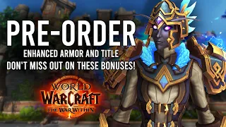 Unlock The Upgraded Transmog Set And Title From The War Within WoW Pre-Order Bonus!