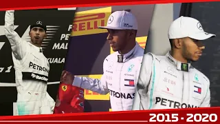 Evolution of Podium - F1 Games (2015 - 2020) Lewis Hamilton