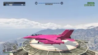 Landing a lazer jet on maze bank tower